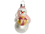 snowman glass pale pink fra GreenGate - Tinashjem